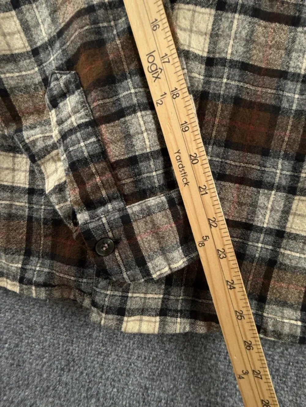 VTG Pendleton Virgin Wool Button Up Shirt Large Plaid Brown 60s 70s Soft Adult